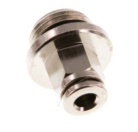 4mm x G1/4'' Steckverschraubung mit Außengewinde Messing NBR [2 Stück]