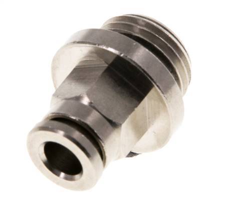 5mm x G1/4'' Steckverschraubung mit Außengewinde Messing NBR [2 Stück]