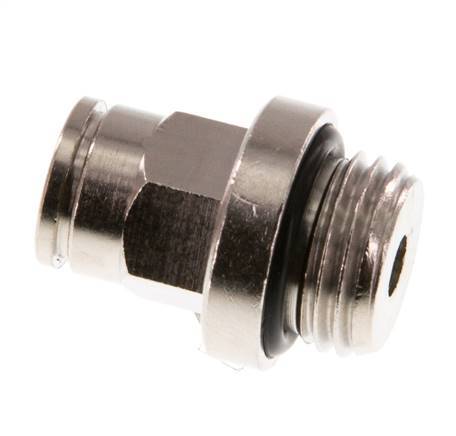 6mm x G1/4'' Steckverschraubung mit Außengewinde Messing NBR [2 Stück]