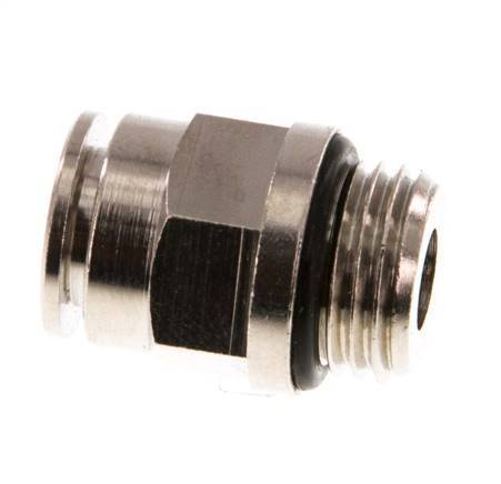 8mm x G1/4'' Steckverschraubung mit Außengewinde Messing NBR [2 Stück]