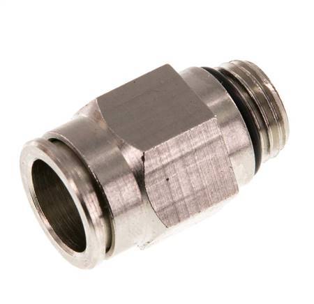 12mm x G1/4'' Steckverschraubung mit Außengewinde Messing NBR [2 Stück]