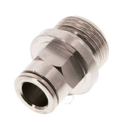 8mm x G3/8'' Steckverschraubung mit Außengewinde Messing NBR [2 Stück]