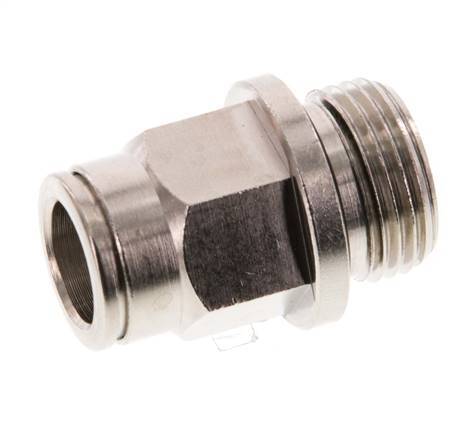 10mm x G3/8'' Steckverschraubung mit Außengewinde Messing NBR [2 Stück]
