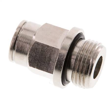 10mm x G3/8'' Push-in Fitting with Male Threads Brass NBR [2 Pieces]