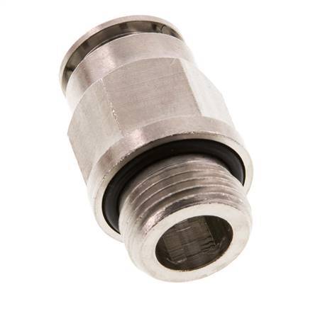 12mm x G3/8'' Steckverschraubung mit Außengewinde Messing NBR [2 Stück]