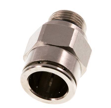 16mm x G3/8'' Steckverschraubung mit Außengewinde Messing NBR