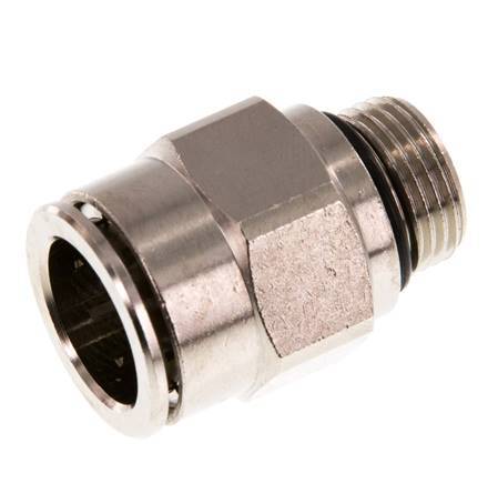 16mm x G3/8'' Steckverschraubung mit Außengewinde Messing NBR