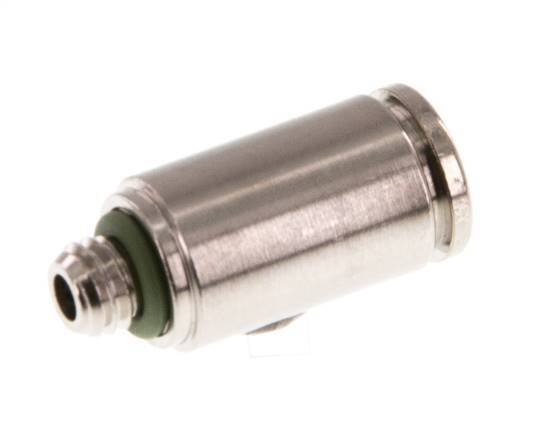 4mm x M 5 Steckverschraubung mit Außengewinde Messing FKM [5 Stück]