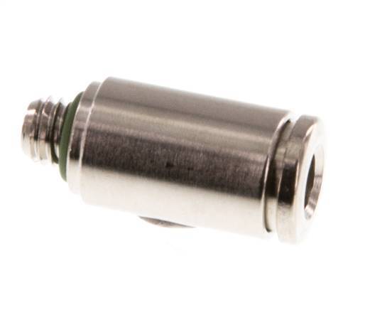 4mm x M 5 Steckverschraubung mit Außengewinde Messing FKM [5 Stück]