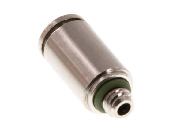 4mm x M 5 Steckverschraubung mit Außengewinde Messing FKM [5 Stück]