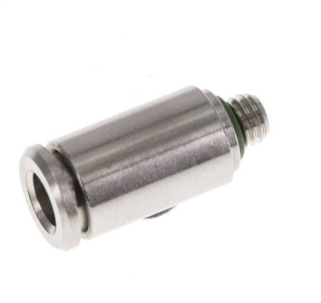 5mm x M 5 Steckverschraubung mit Außengewinde Messing FKM [2 Stück]