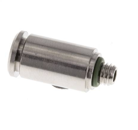 5mm x M 5 Steckverschraubung mit Außengewinde Messing FKM [2 Stück]
