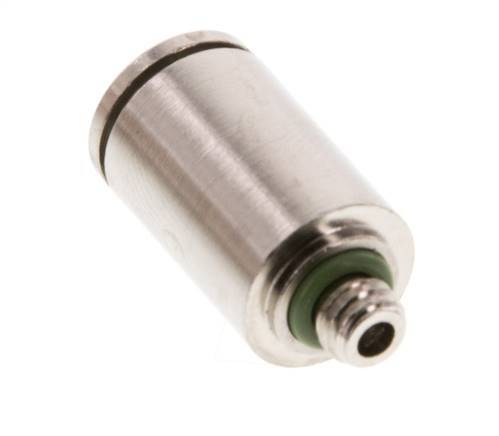 6mm x M 5 Steckverschraubung mit Außengewinde Messing FKM [2 Stück]