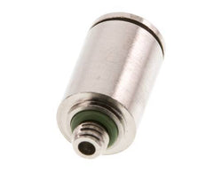 6mm x M 5 Steckverschraubung mit Außengewinde Messing FKM [2 Stück]