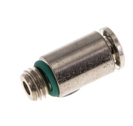 4mm x M 7 Steckverschraubung mit Außengewinde Messing FKM [2 Stück]