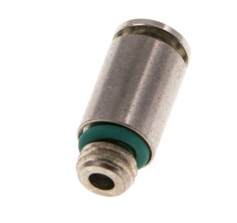 4mm x M 7 Steckverschraubung mit Außengewinde Messing FKM [2 Stück]