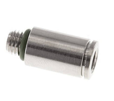 6mm x M 7 Push-in Fitting with Male Threads Brass FKM [2 Pieces]