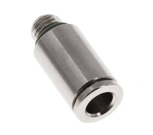 6mm x M 7 Steckverschraubung mit Außengewinde Messing FKM [2 Stück]