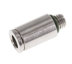 6mm x M 7 Steckverschraubung mit Außengewinde Messing FKM [2 Stück]