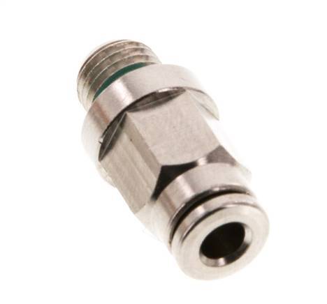 4mm x M 8 x 1 Steckverschraubung mit Außengewinde Messing FKM [2 Stück]