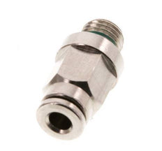 4mm x M 8 x 1 Push-in Fitting with Male Threads Brass FKM [2 Pieces]