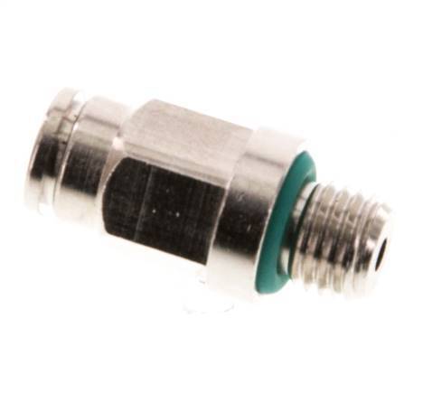 4mm x M 8 x 1 Steckverschraubung mit Außengewinde Messing FKM [2 Stück]