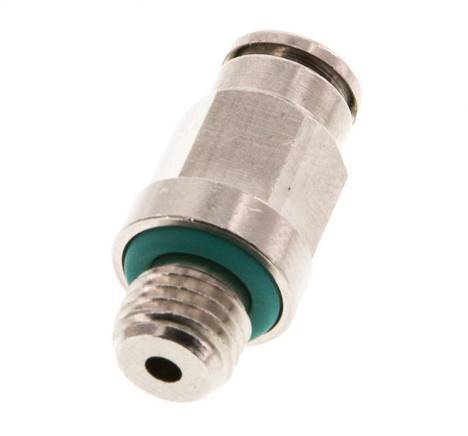 4mm x M 8 x 1 Steckverschraubung mit Außengewinde Messing FKM [2 Stück]