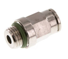 6mm x M 10 x 1 Push-in Fitting with Male Threads Brass FKM [2 Pieces]