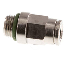 6mm x M 10 x 1 Push-in Fitting with Male Threads Brass FKM [2 Pieces]
