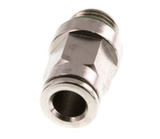 6mm x M 10 x 1 Push-in Fitting with Male Threads Brass FKM [2 Pieces]