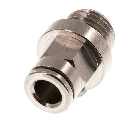 6mm x M 12 x 1,5 Steckverschraubung mit Außengewinde Messing FKM [2 Stück]