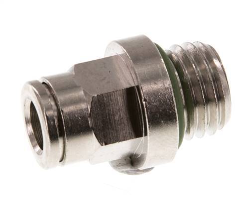 6mm x M 12 x 1,5 Steckverschraubung mit Außengewinde Messing FKM [2 Stück]