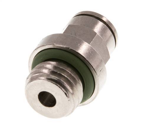 6mm x M 12 x 1,5 Steckverschraubung mit Außengewinde Messing FKM [2 Stück]