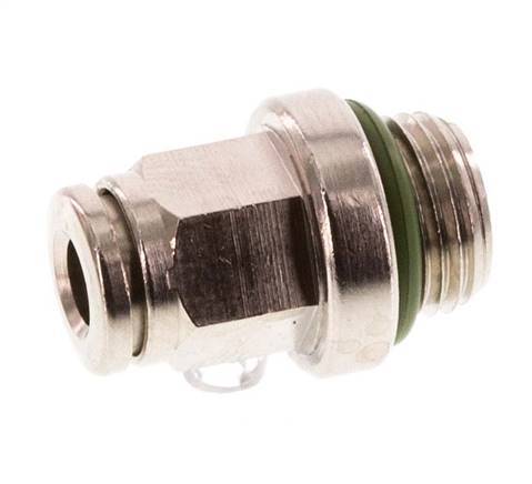 4mm x G1/8'' Steckverschraubung mit Außengewinde Messing FKM [5 Stück]