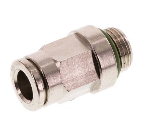 6mm x G1/8'' Push-in Fitting with Male Threads Brass FKM [2 Pieces]