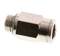 8mm x G1/8'' Push-in Fitting with Male Threads Brass FKM [2 Pieces]