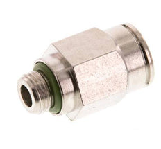 10mm x G1/8'' Push-in Fitting with Male Threads Brass FKM [2 Pieces]
