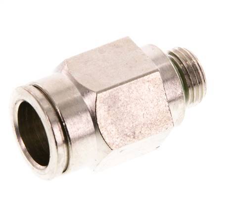10mm x G1/8'' Steckverschraubung mit Außengewinde Messing FKM [2 Stück]