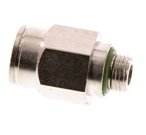 10mm x G1/8'' Steckverschraubung mit Außengewinde Messing FKM [2 Stück]