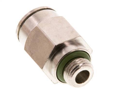 10mm x G1/8'' Steckverschraubung mit Außengewinde Messing FKM [2 Stück]