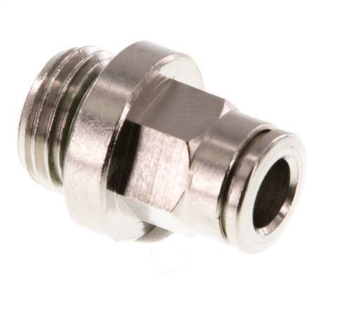 6mm x G1/4'' Steckverschraubung mit Außengewinde Messing FKM [2 Stück]