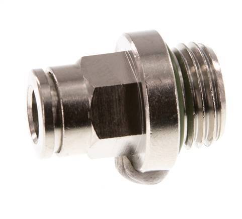 6mm x G1/4'' Steckverschraubung mit Außengewinde Messing FKM [2 Stück]