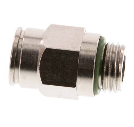 10mm x G1/4'' Steckverschraubung mit Außengewinde Messing FKM [2 Stück]
