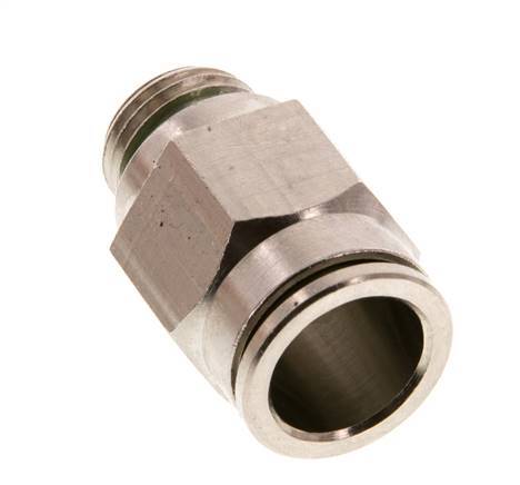 12mm x G1/4'' Steckverschraubung mit Außengewinde Messing FKM [2 Stück]