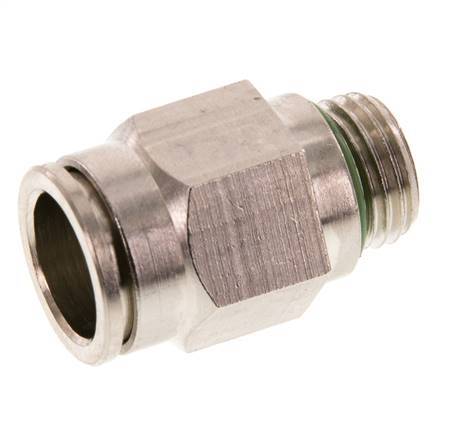 12mm x G1/4'' Steckverschraubung mit Außengewinde Messing FKM [2 Stück]