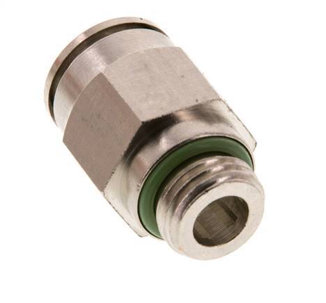 12mm x G1/4'' Steckverschraubung mit Außengewinde Messing FKM [2 Stück]
