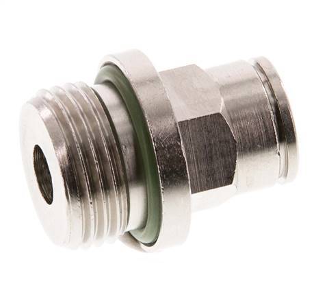 8mm x G3/8'' Push-in Fitting with Male Threads Brass FKM [2 Pieces]