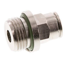 8mm x G3/8'' Push-in Fitting with Male Threads Brass FKM [2 Pieces]