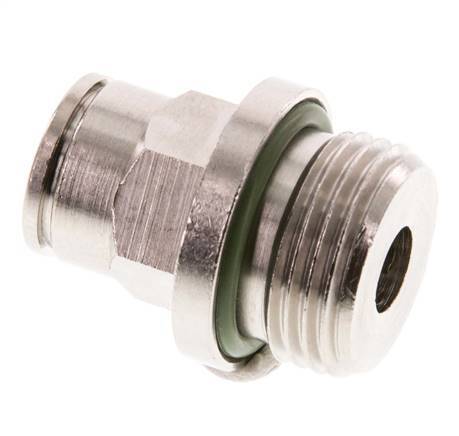 8mm x G3/8'' Push-in Fitting with Male Threads Brass FKM [2 Pieces]