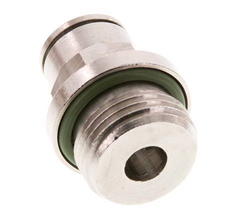 8mm x G3/8'' Push-in Fitting with Male Threads Brass FKM [2 Pieces]